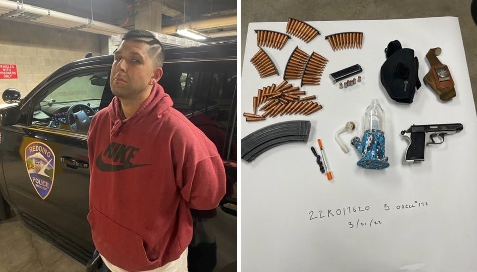 Redding Felon Arrested After Traffic Stop Yields Loaded Firearm And ...